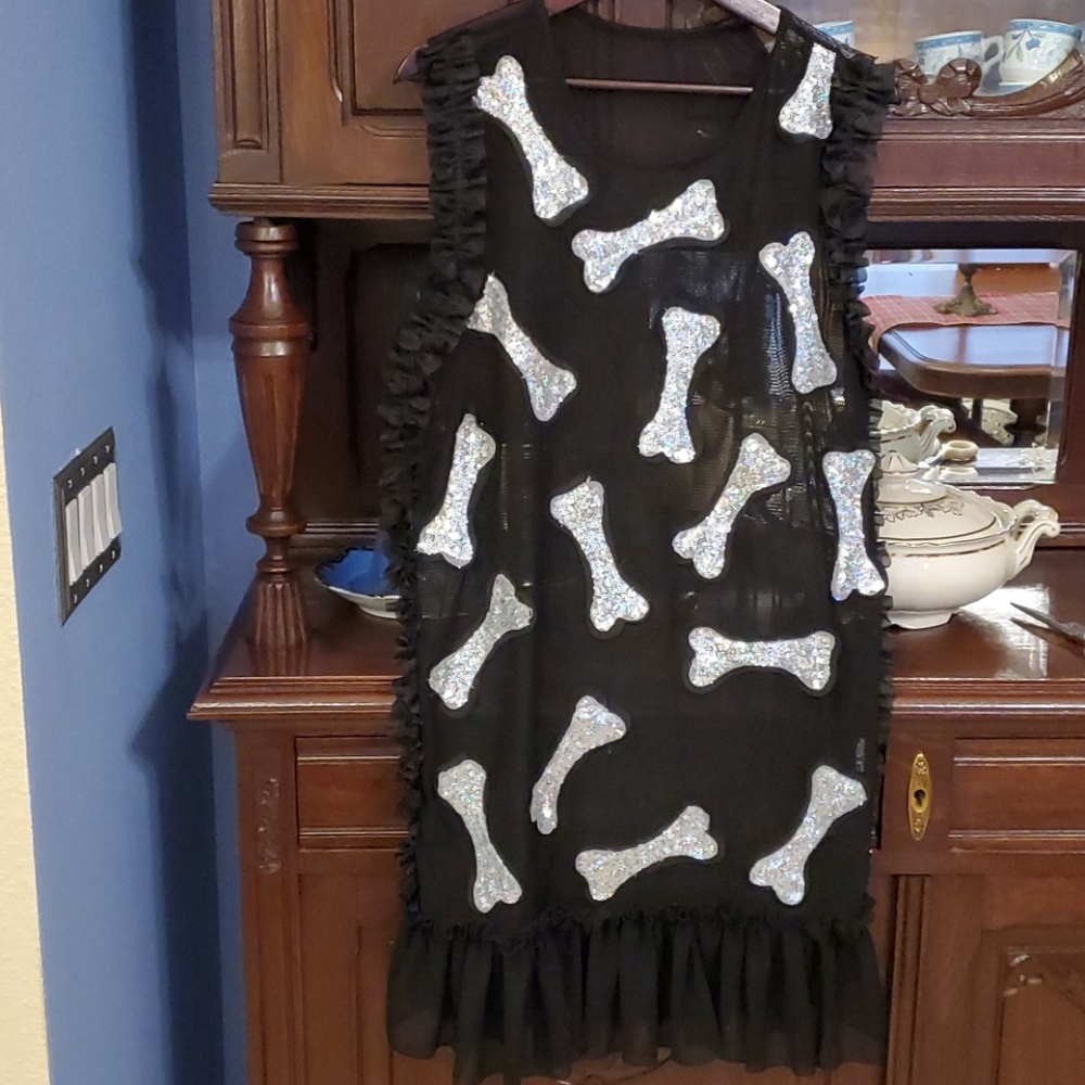 Net/tull dress with sequins size S